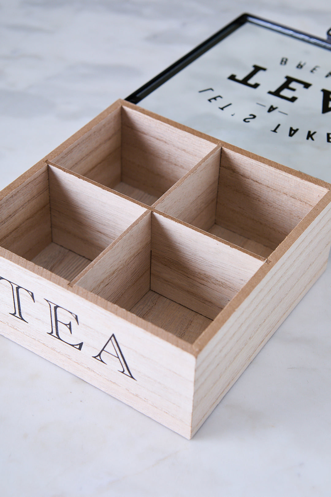 CAJA DE TE 4 CAVIDADES 17CM