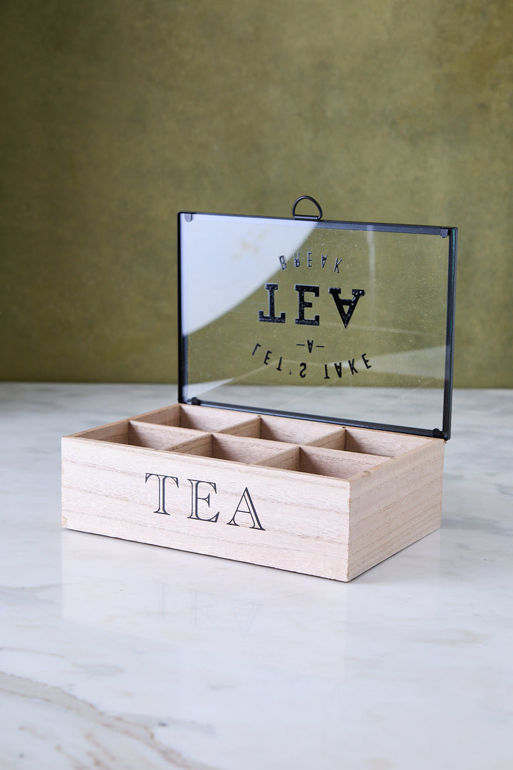 CAJA DE TE 6 CAVIDADES 24CM