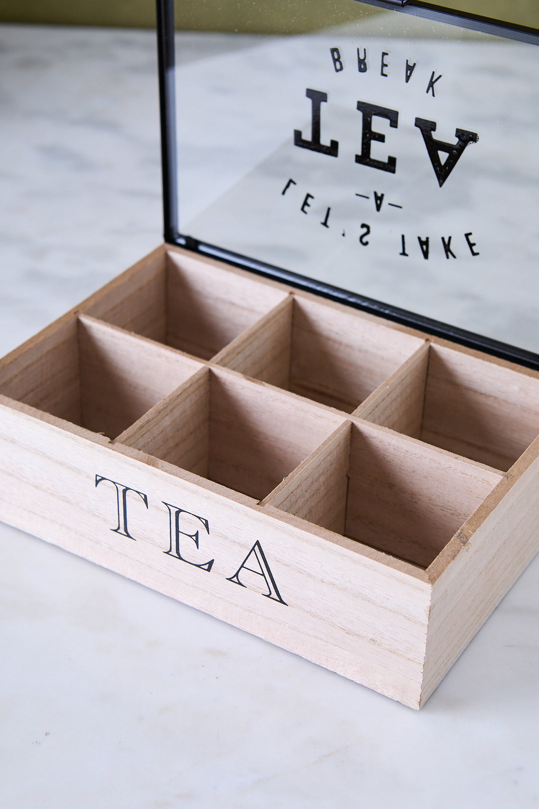 CAJA DE TE 6 CAVIDADES 24CM