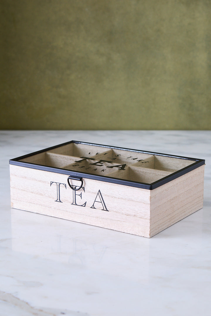 CAJA DE TE 6 CAVIDADES 24CM