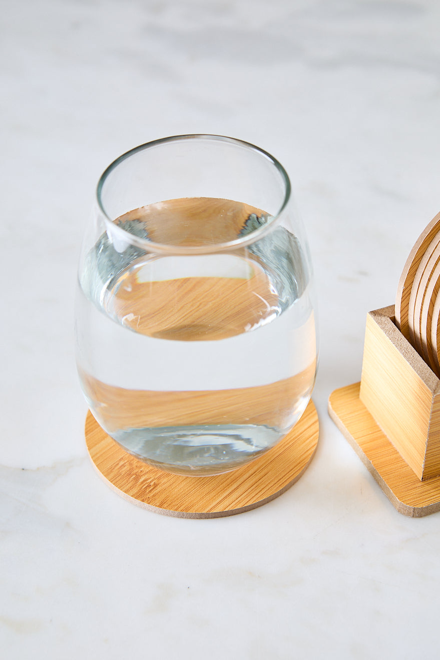 POSAVASOS REDONDOS WOOD x 6