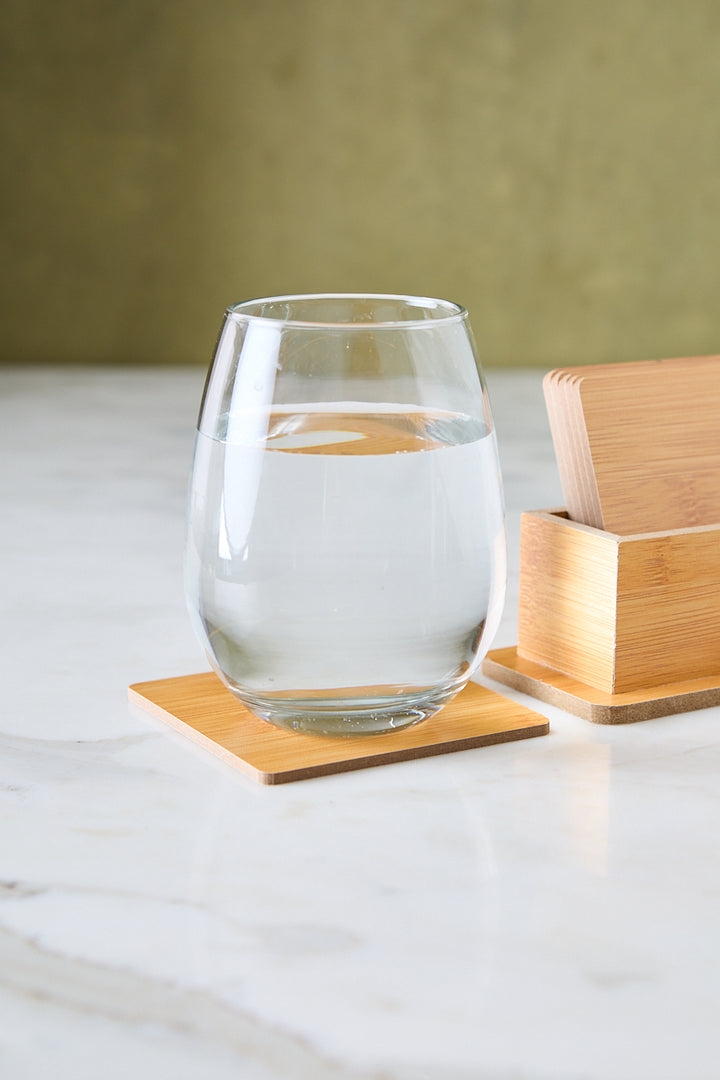 POSAVASOS CUADRADOS WOOD x 6