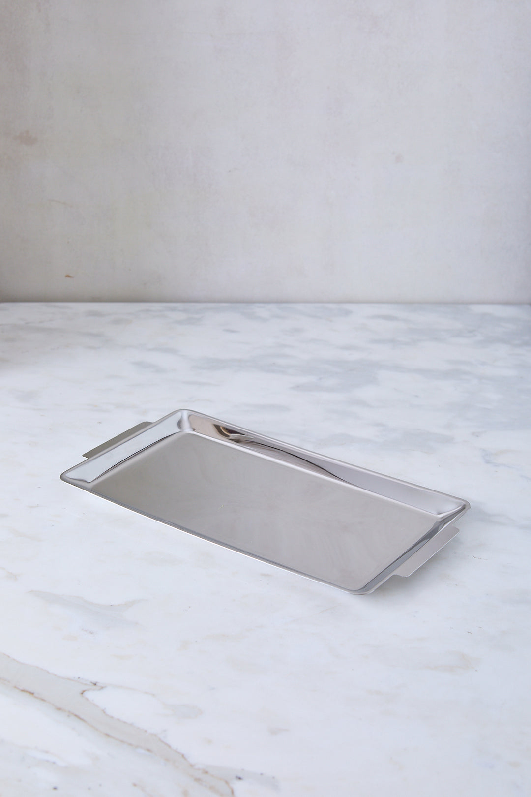 BANDEJA RECTANGULAR ACERO ESPEJADO 36CM