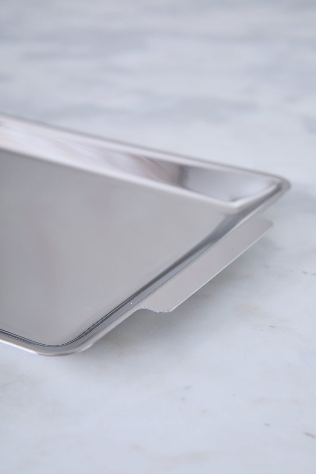 BANDEJA RECTANGULAR ACERO ESPEJADO 36CM