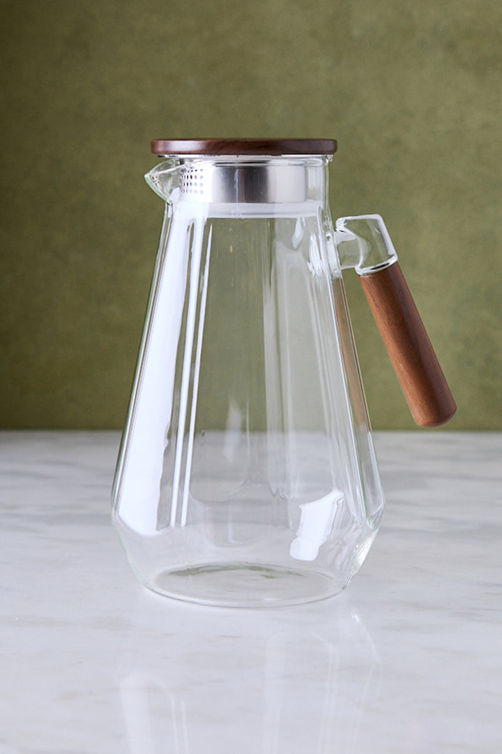 JARRA DE VIDRIO & TAPA DE ACACIA 1.8 L