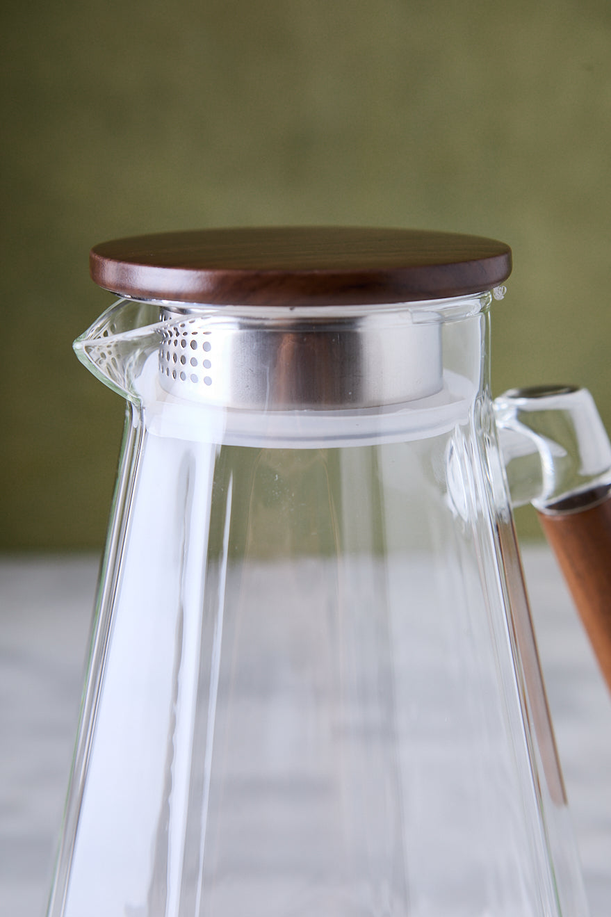 JARRA DE VIDRIO & TAPA DE ACACIA 1.8 L