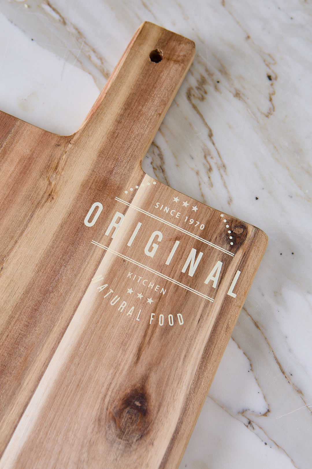 TABLA ACACIA CON MANGO ORIGINAL 45CM