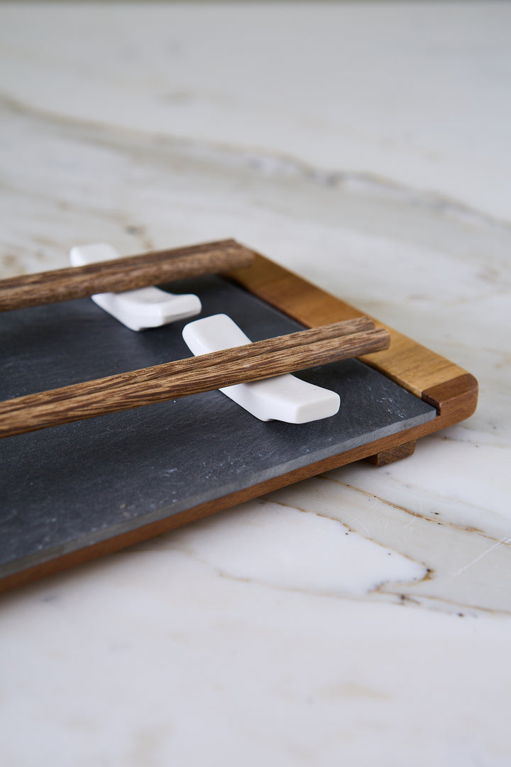SET DE SUSHI ACACIA & PORCELANA NAMI