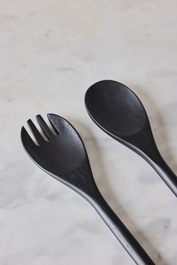 CUBIERTOS PARA ENSALADA ACACIA BLACK 26CM