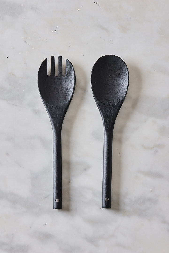 CUBIERTOS PARA ENSALADA ACACIA BLACK 26CM