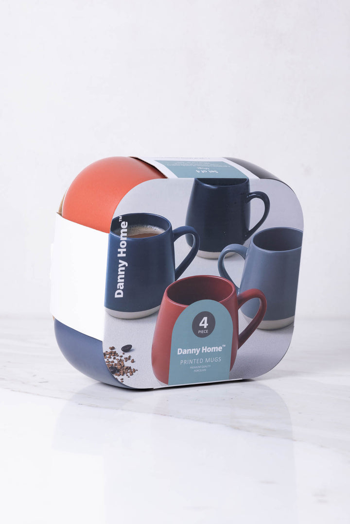 JUEGO DE JARRO MUG FOX 490ML x 4