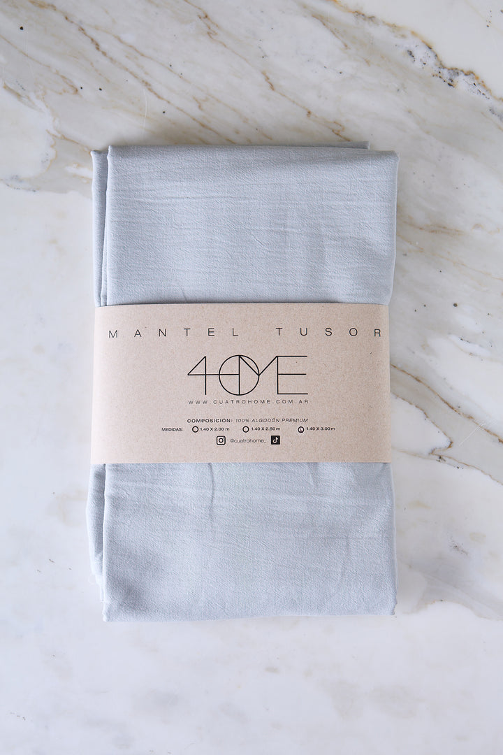 MANTEL TUSOR LISO LIGHT GRAY 3 M