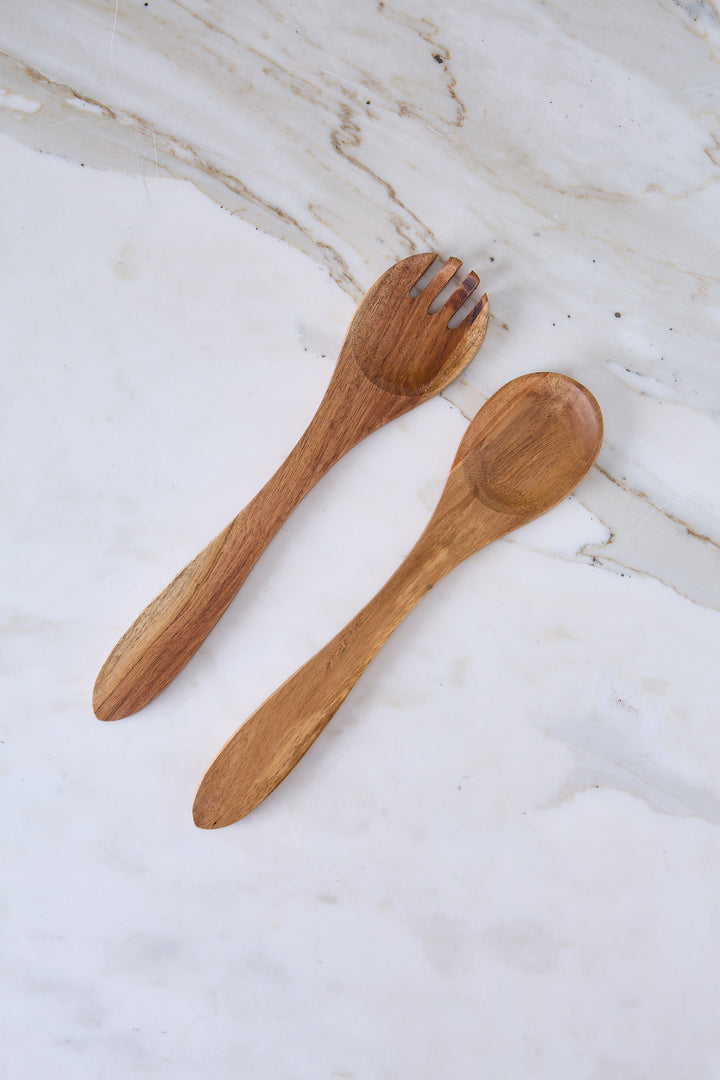 CUBIERTOS PARA ENSALADA ACACIA VASSA 28CM