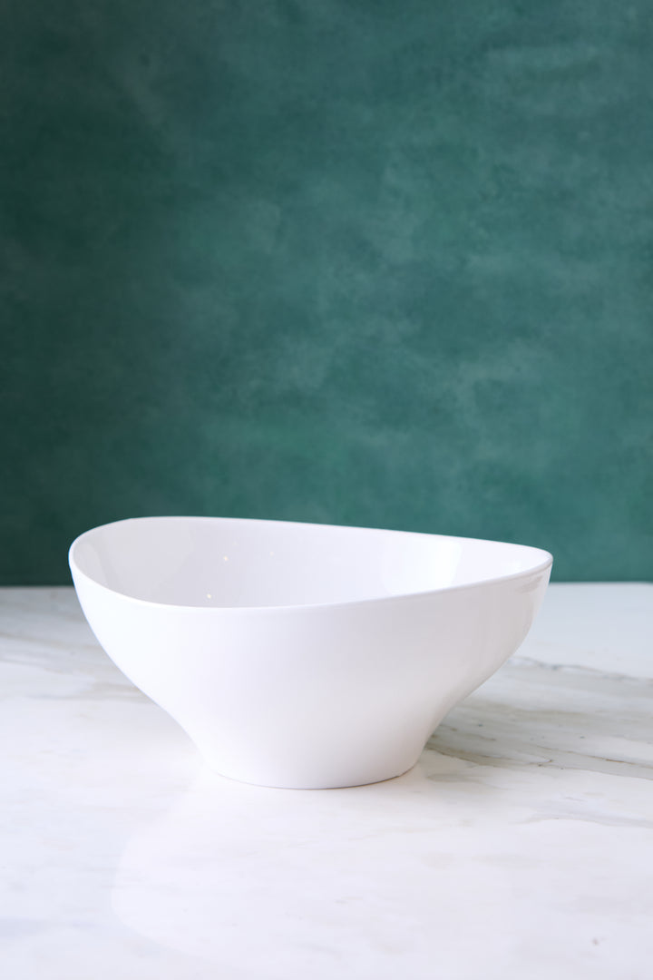 ENSALADERA DE CERAMICA IRREGULAR WHITE 30CM