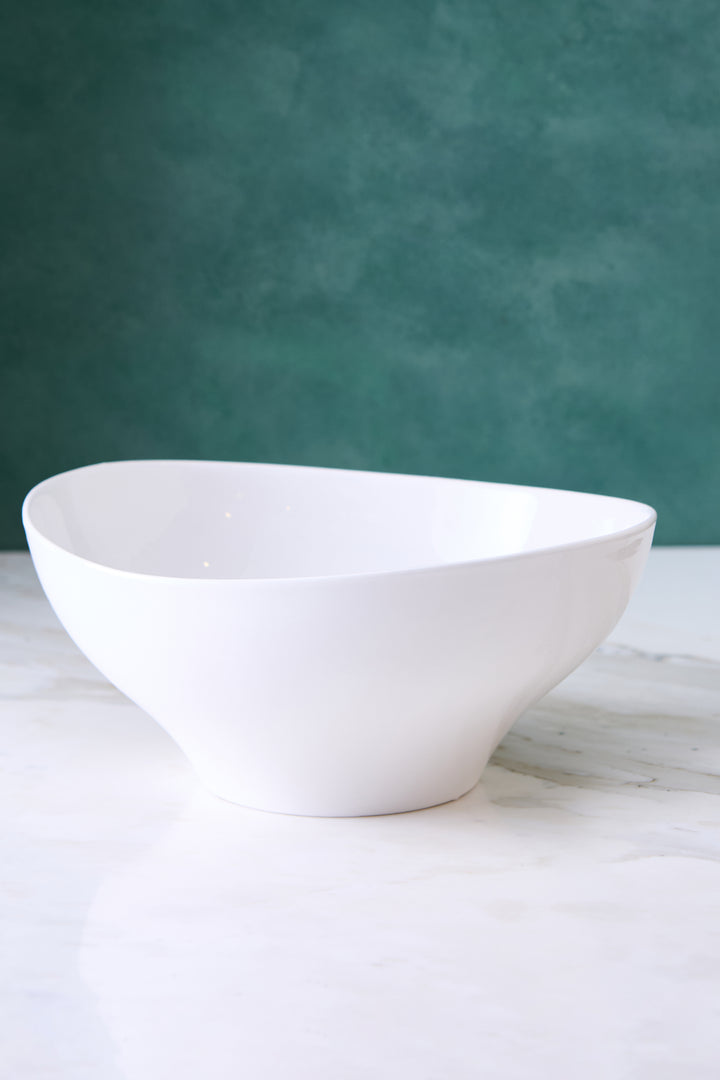 ENSALADERA DE CERAMICA IRREGULAR WHITE 30CM