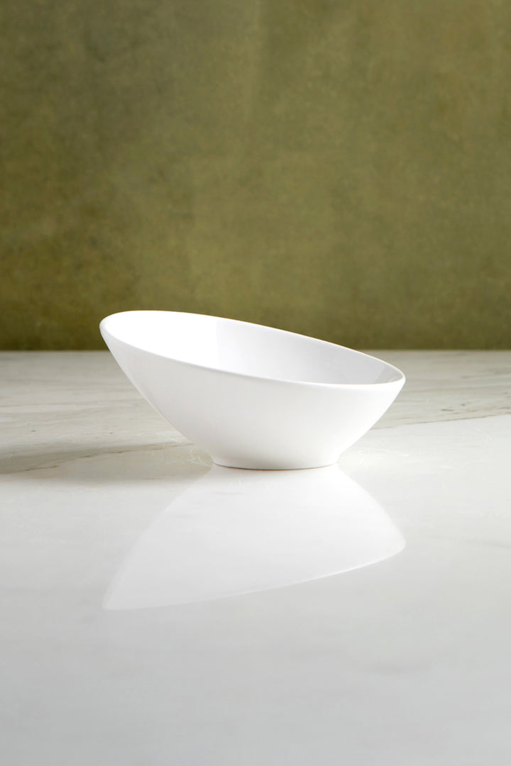 BOWL DE CERAMICA CORTE DIAGONAL WHITE 17CM