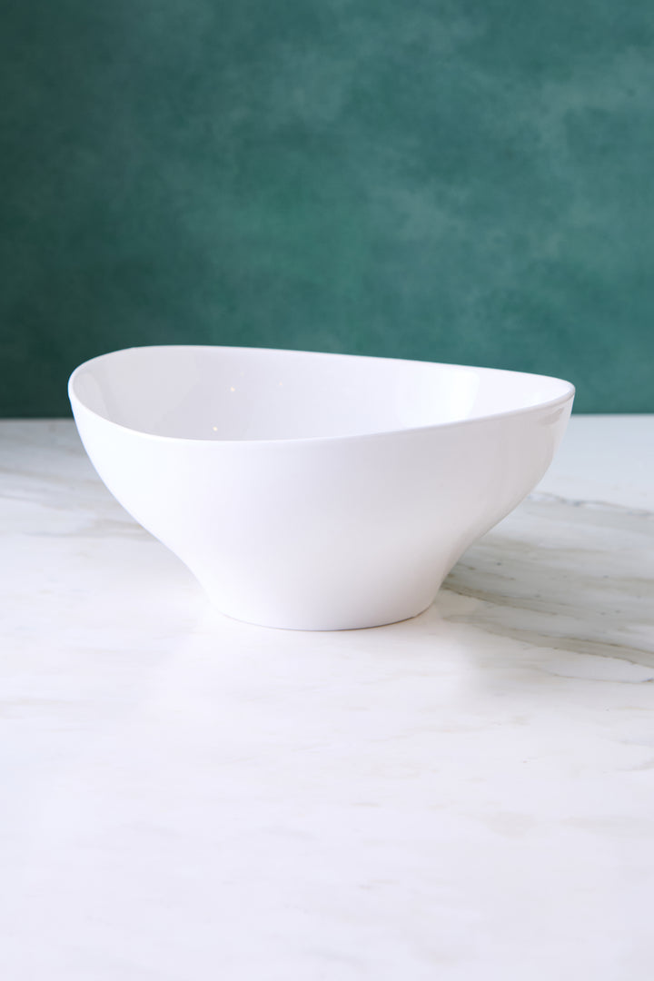 BOWL DE CERAMICA IRREGULAR WHITE 20CM