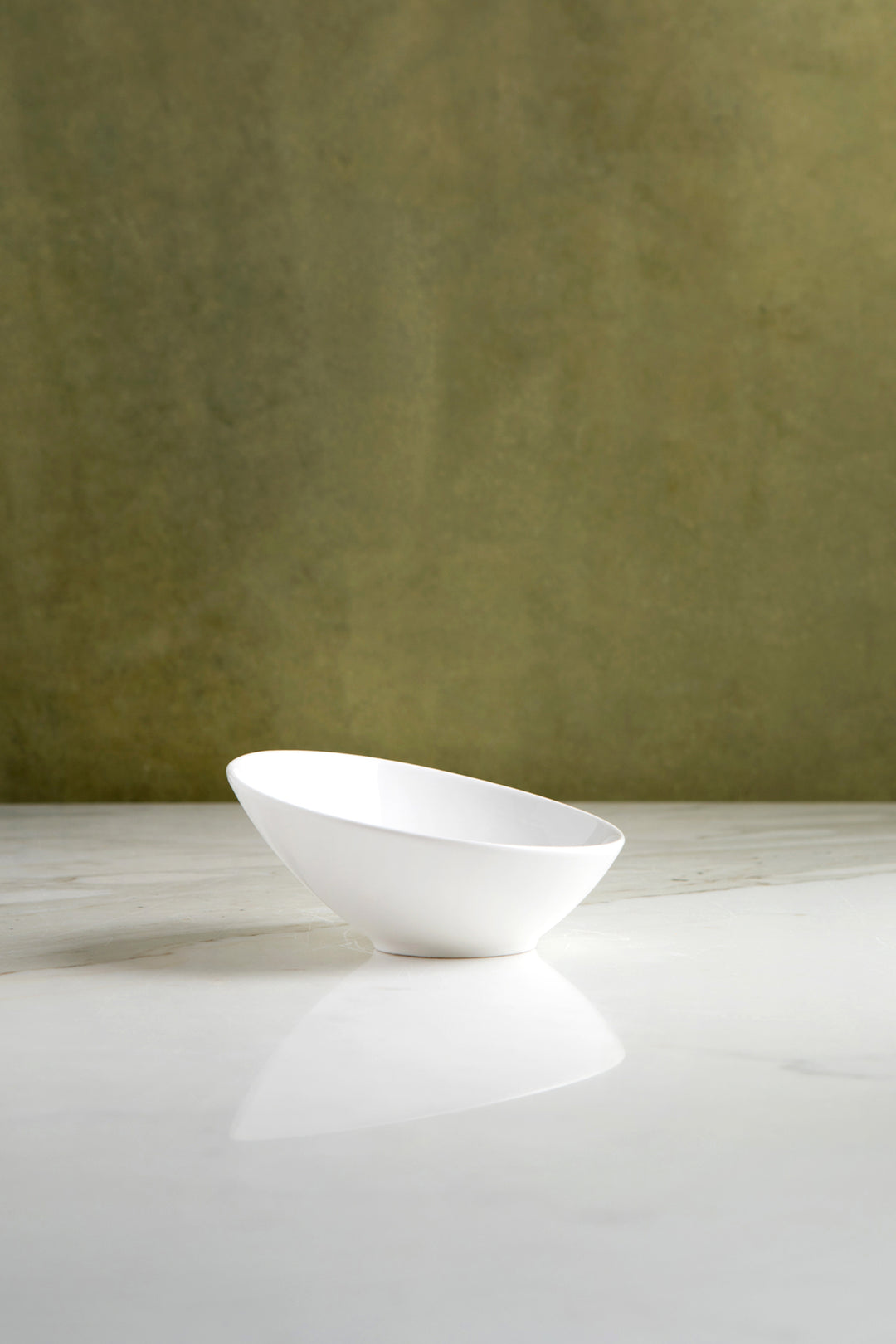 BOWL DE CERAMICA CORTE DIAGONAL WHITE 17CM