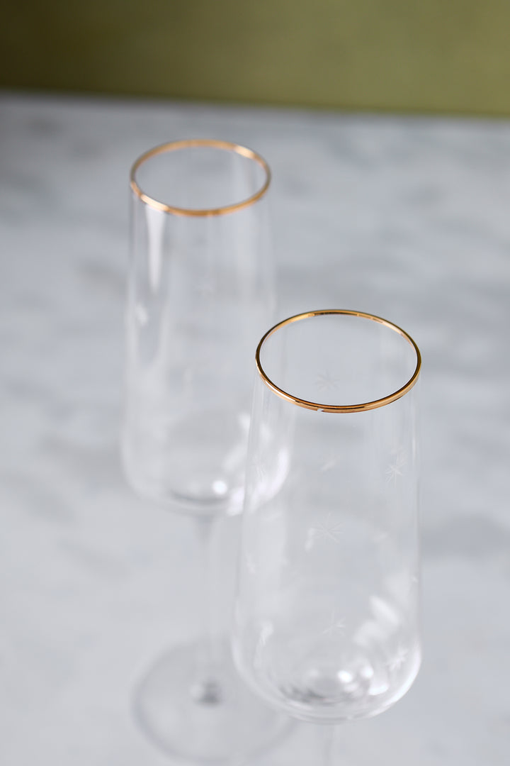 COPA DE CHAMPAGNE STARS 230ML x 2