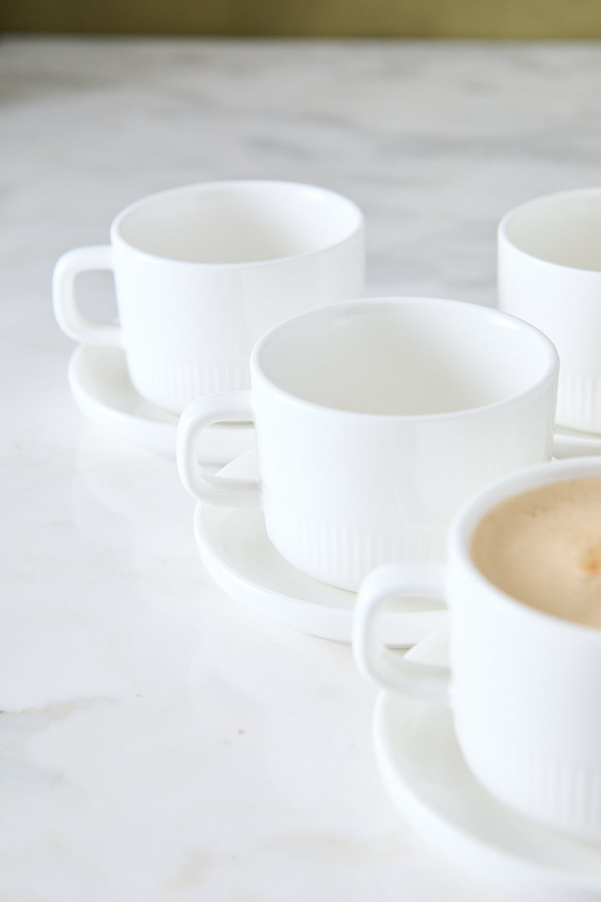 TAZA CON PLATO RALPH 250ML x 6