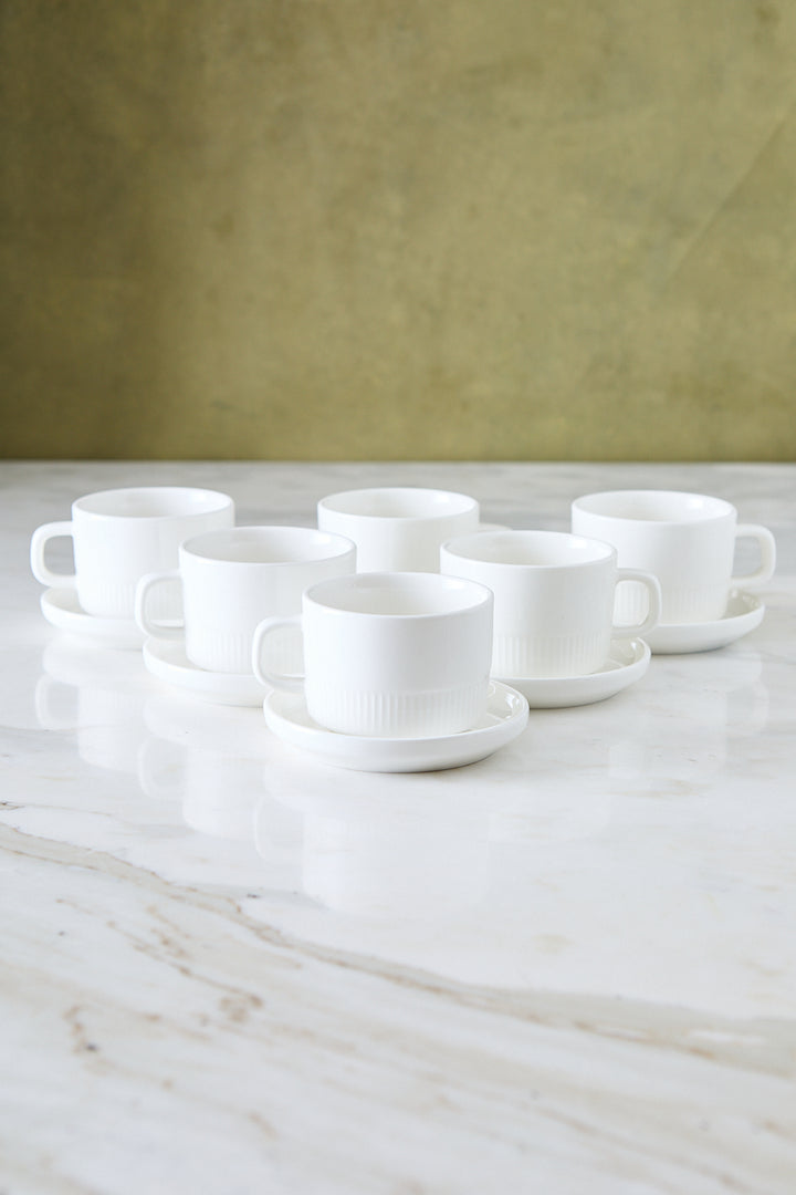 TAZA CON PLATO RALPH 140ML x 6