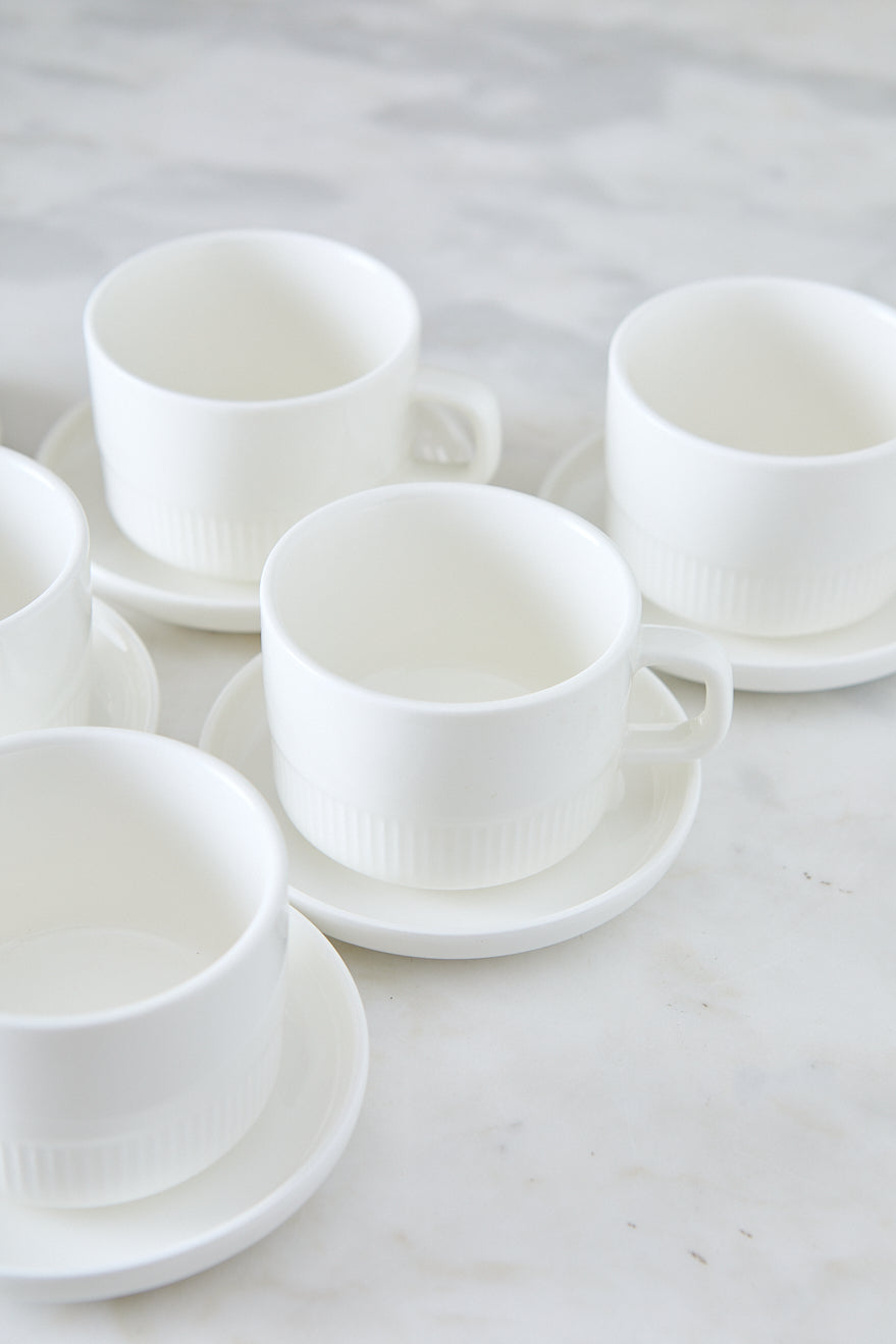 TAZA CON PLATO RALPH 140ML x 6