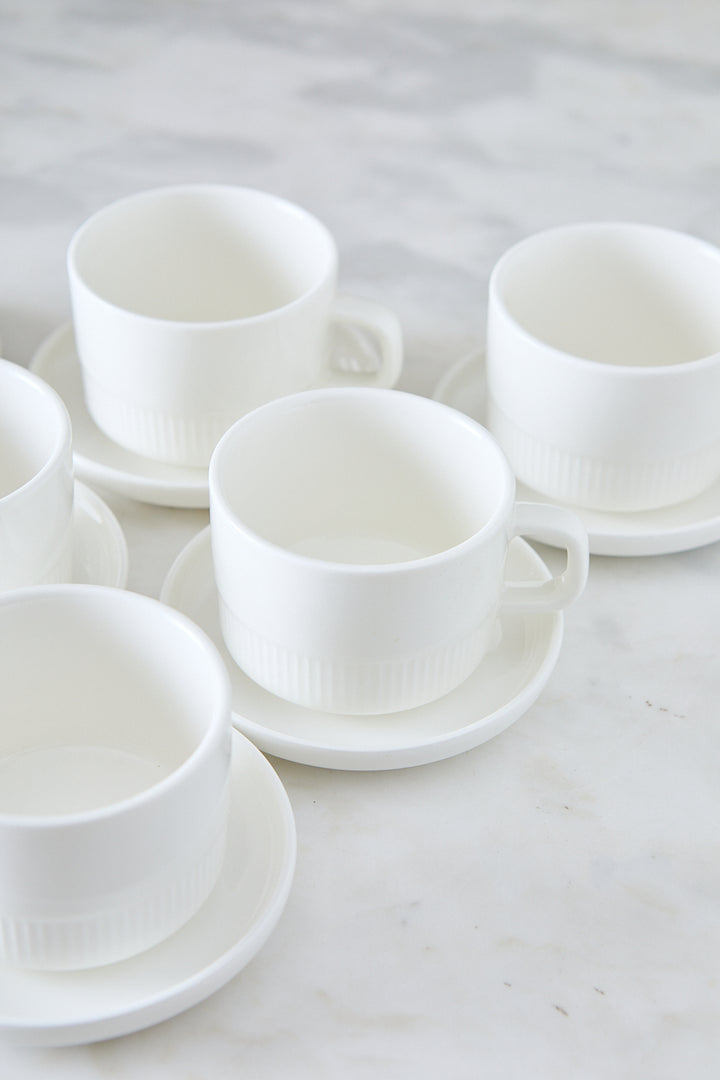 TAZA CON PLATO RALPH 140ML x 6