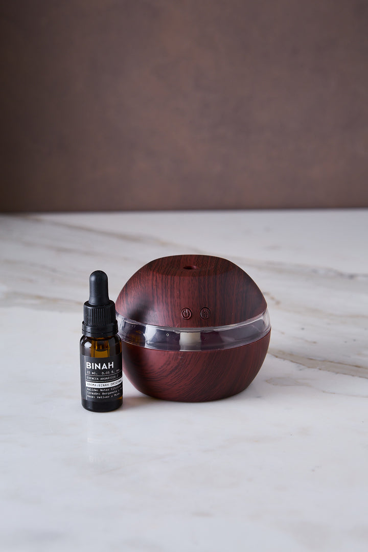 HUMIDIFICADOR WOOD OVAL DARK