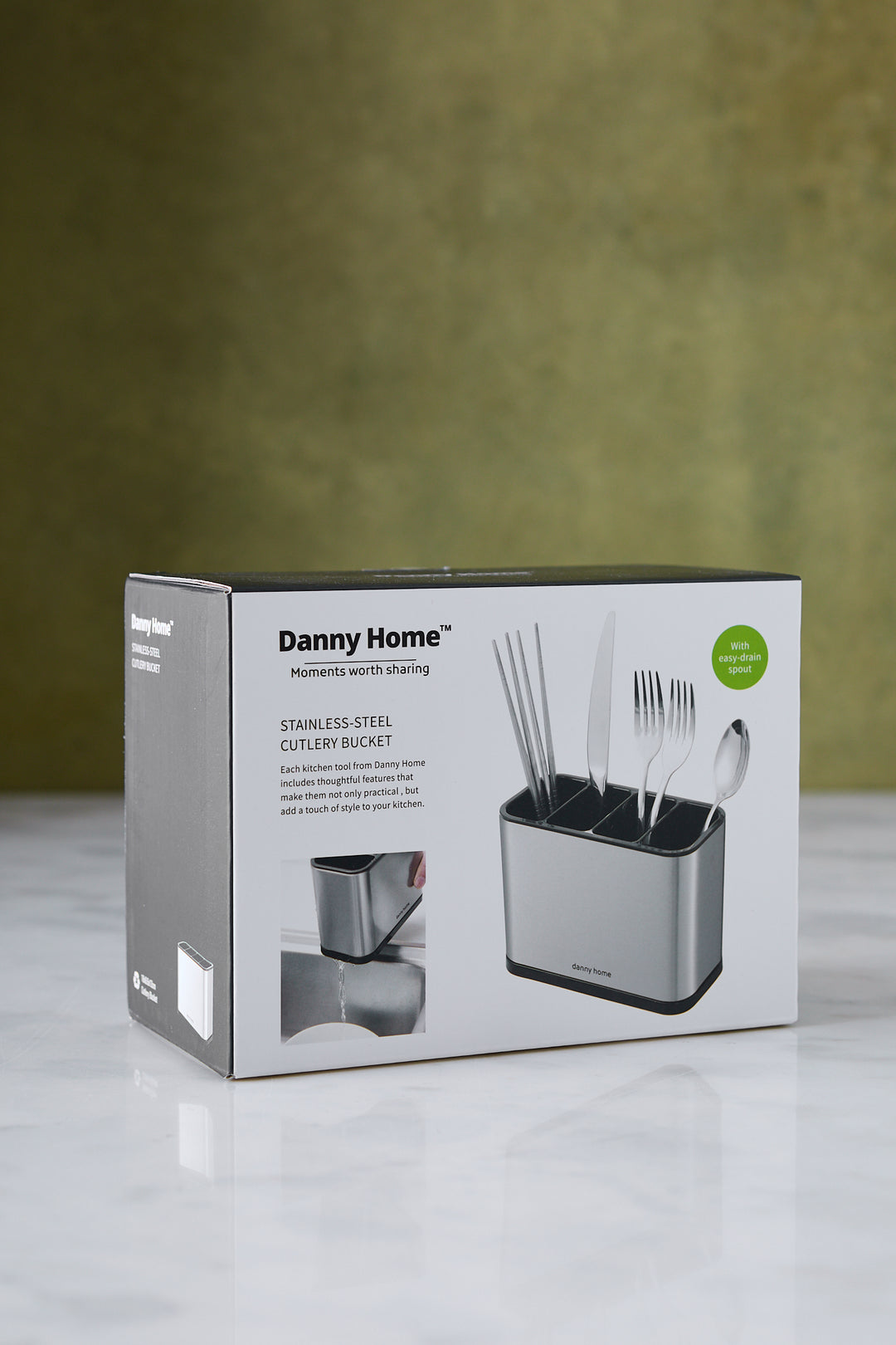 ORGANIZADOR ESCURRIDOR DE UTENSILIOS ACERO