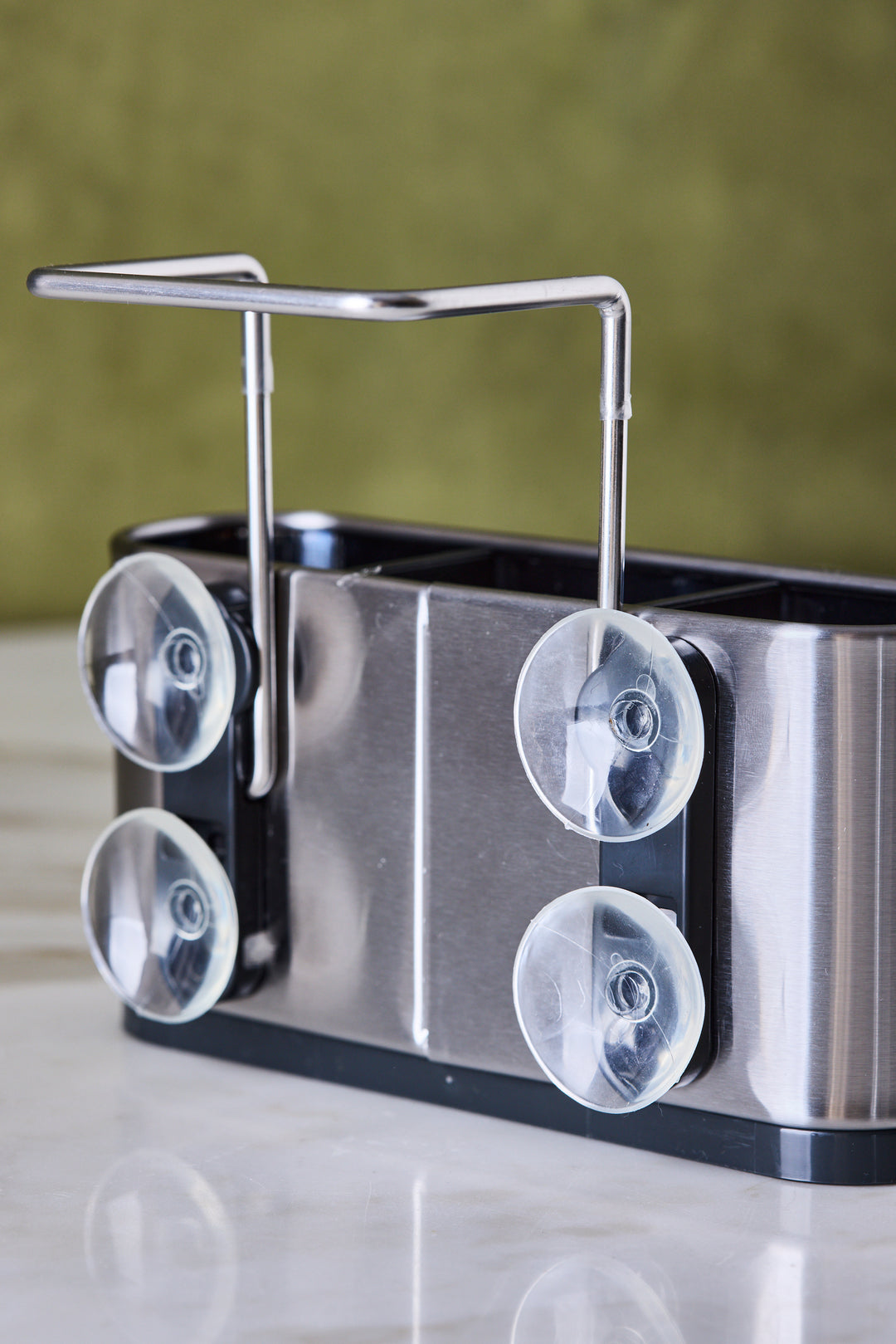 ORGANIZADOR ESCURRIDOR ACERO CON SOPORTE