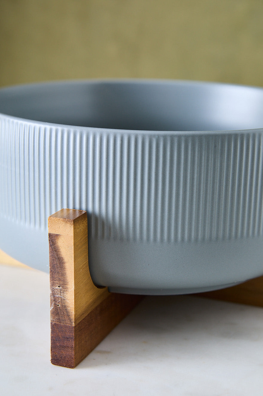 ENSALADERA CERÁMICA GRAY & WOOD 22CM