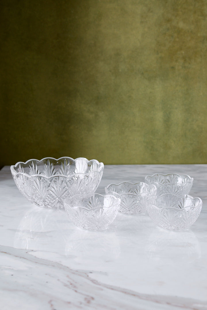 JUEGO DE BOWLS DE VIDRIO BOBE