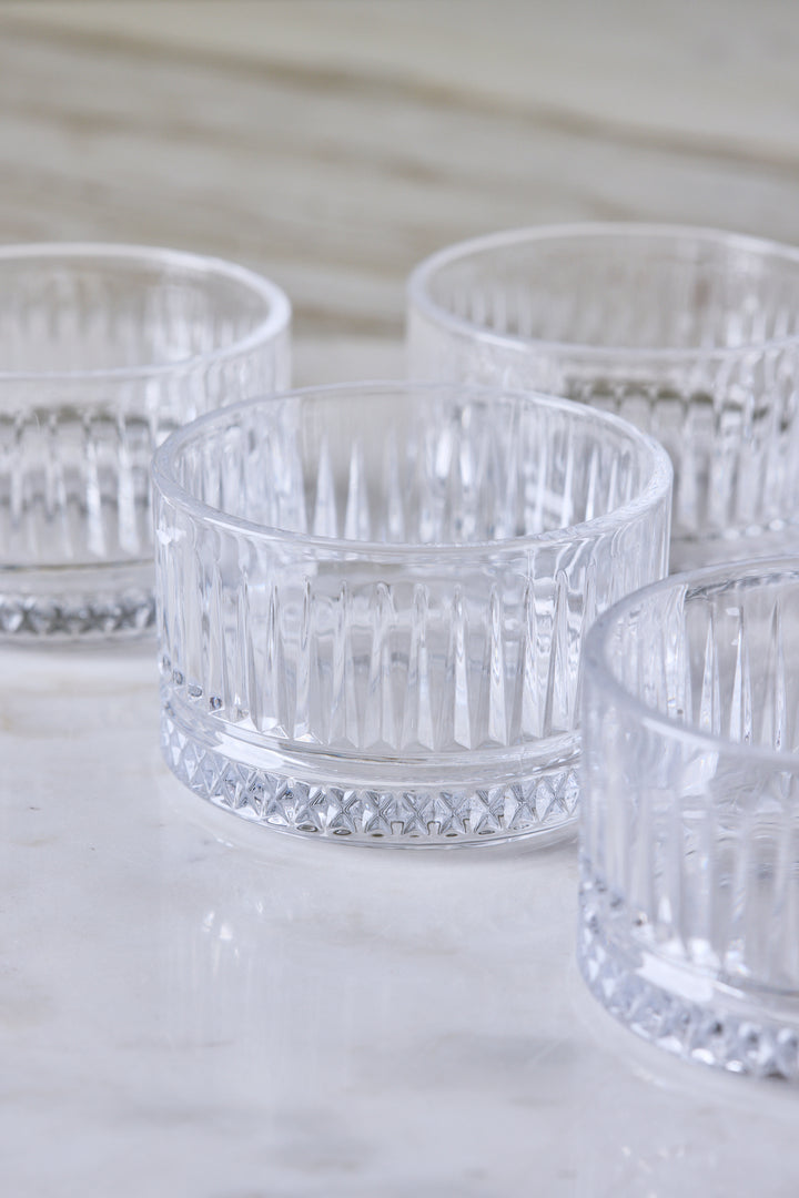 BOWL DE VIDRIO ELEGANT 9CM x 6