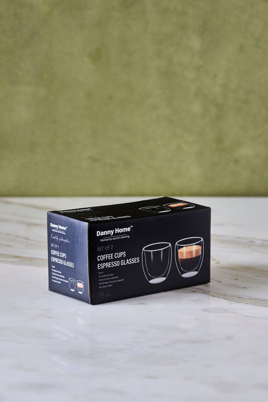 POCILLO DOBLE VIDRIO 80ML x 2