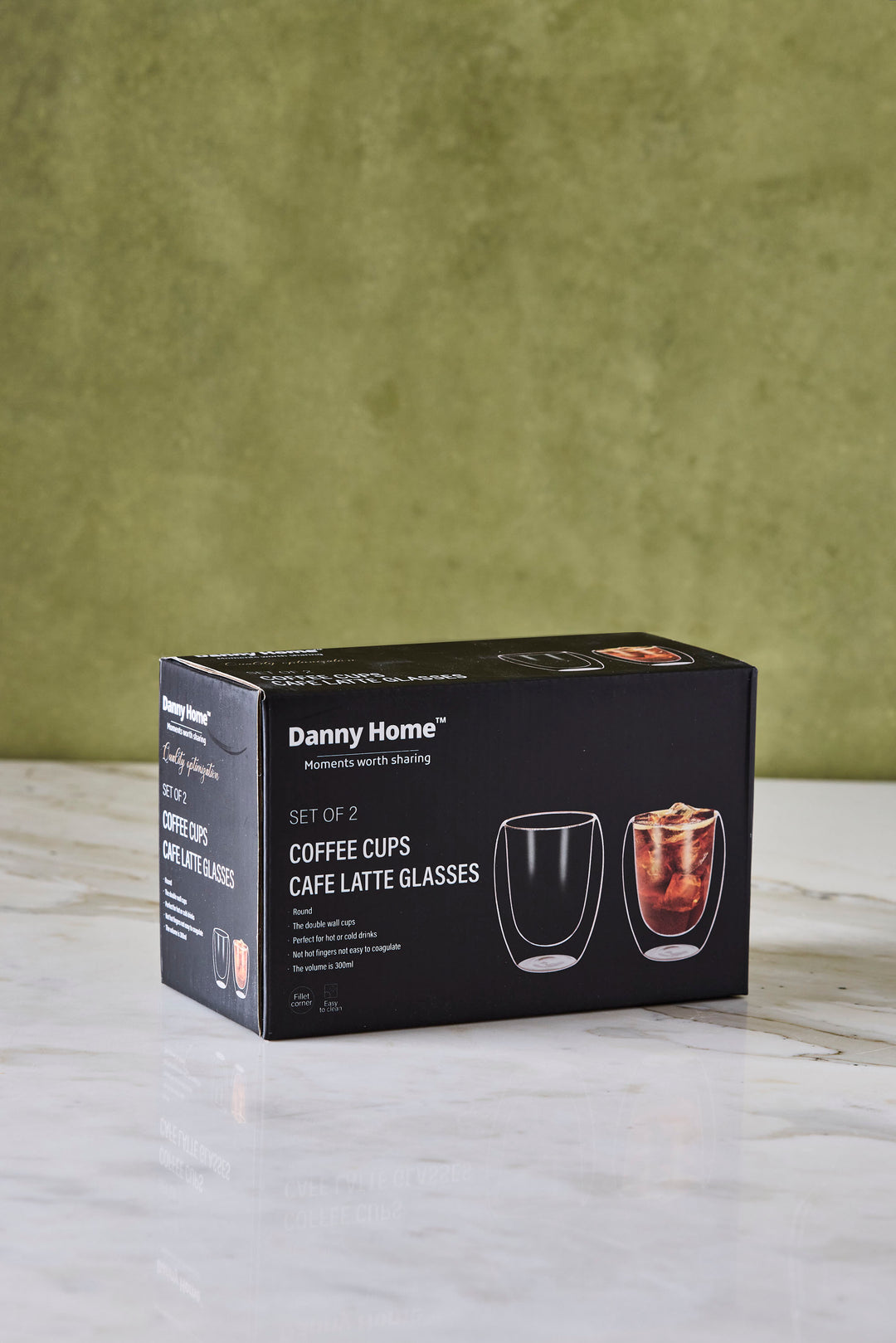 VASO DOBLE VIDRIO 300ML x 2