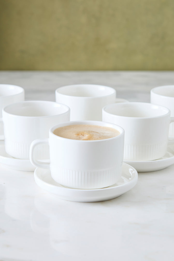 TAZA CON PLATO RALPH 250ML x 6