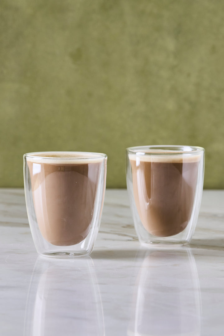 VASO CÓNICO DOBLE VIDRIO 200ML x 2