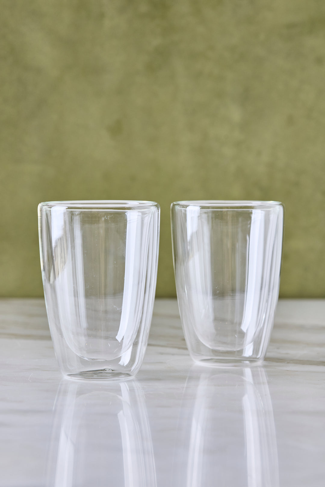 VASO CÓNICO DOBLE VIDRIO 300ML x 2