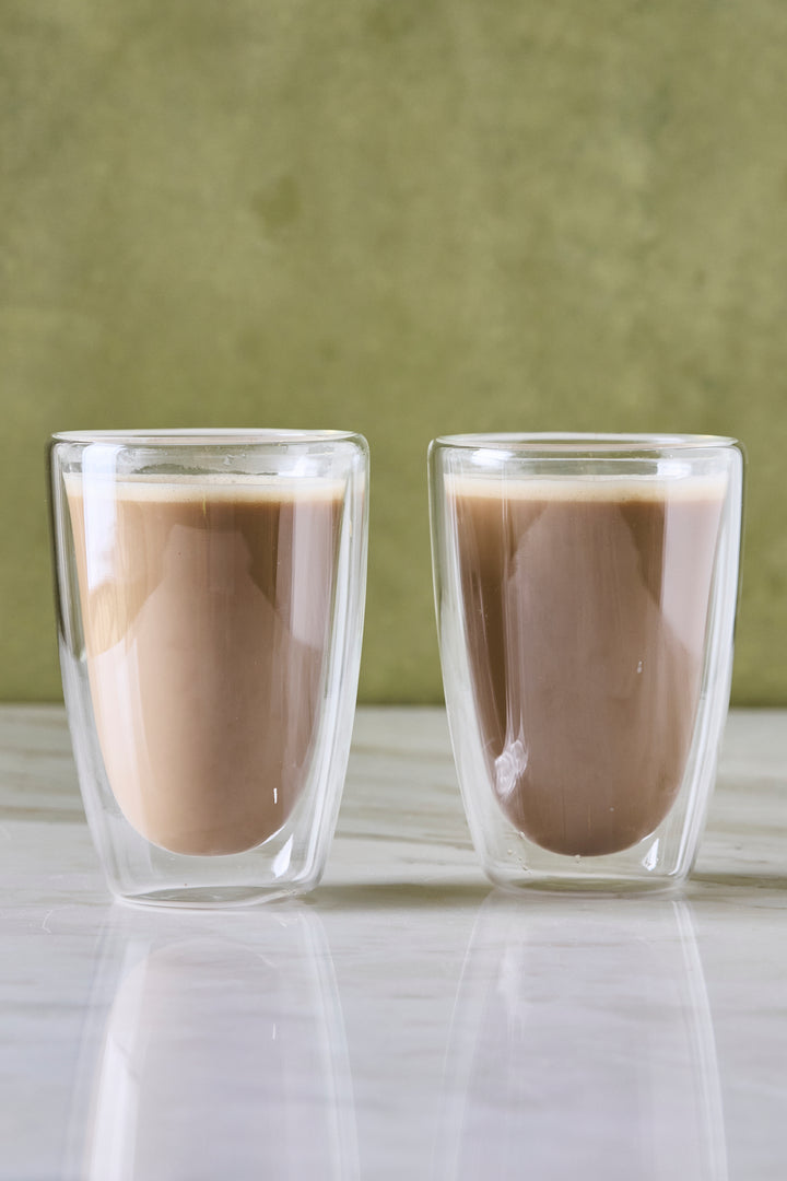 VASO CÓNICO DOBLE VIDRIO 300ML x 2