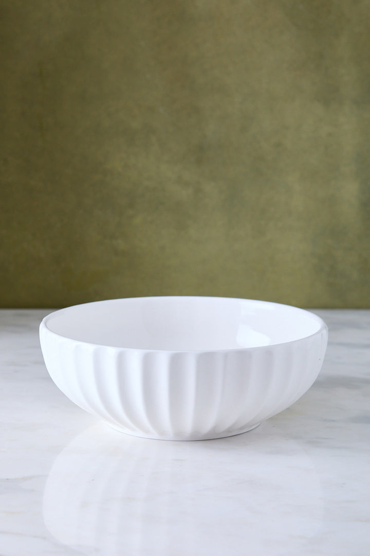 ENSALADERA CERAMICA WHITE 25CM