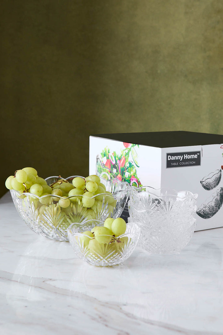 JUEGO DE BOWLS DE VIDRIO BOBE