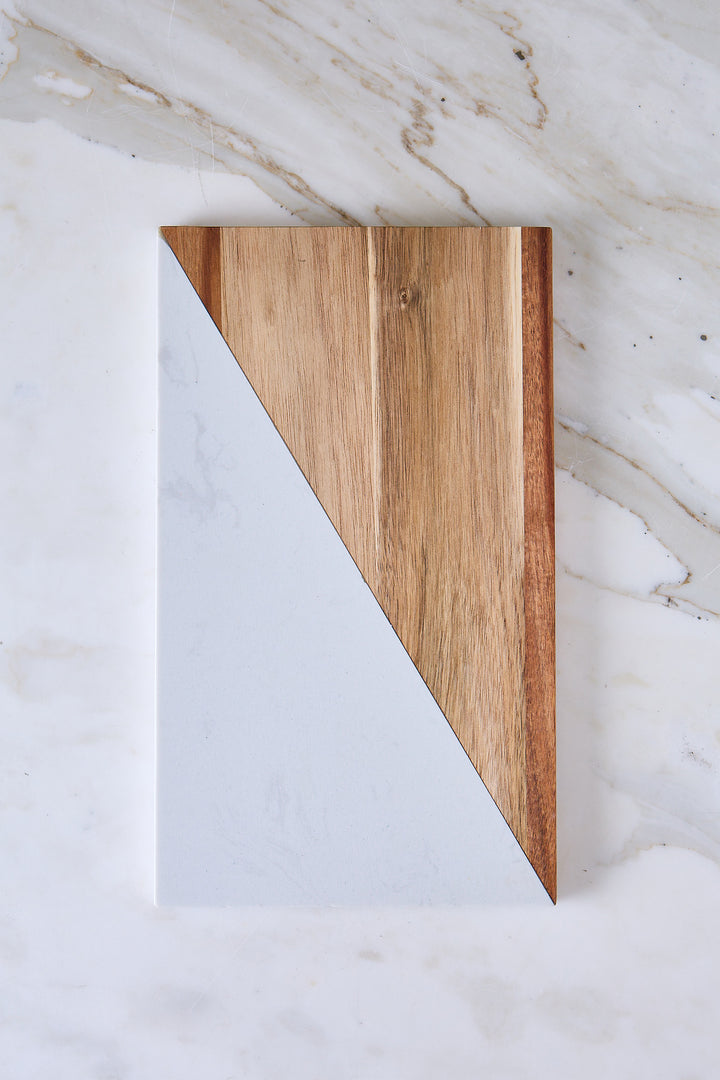 TABLA ACACIA & MARMOL SEVILLA 30CM