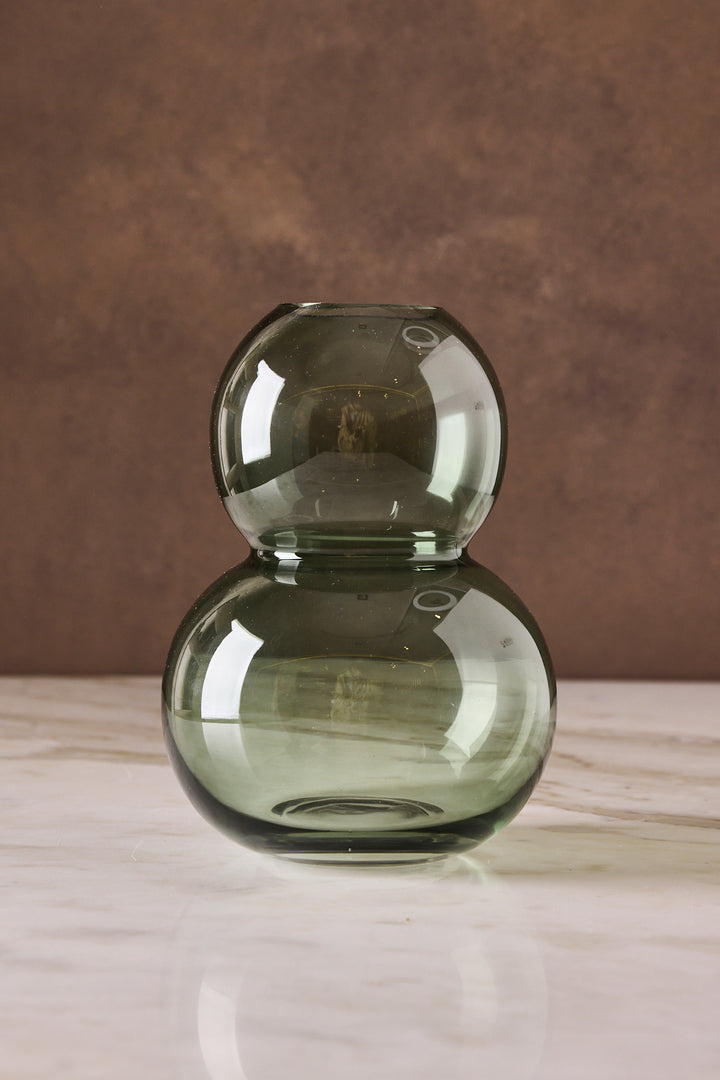 FLORERO BUBBLE GREEN 19CM
