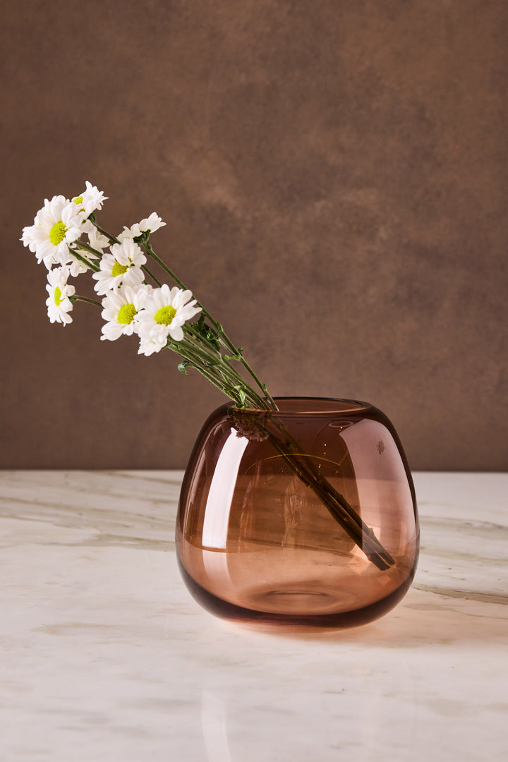 FLORERO GLOBE BROWN 13CM