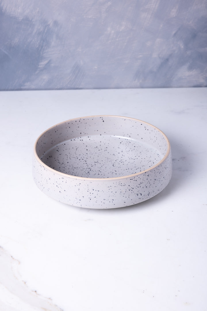 BOWL TOZEUR GRIS DOTS CON BORDE NATURAL 15 CM