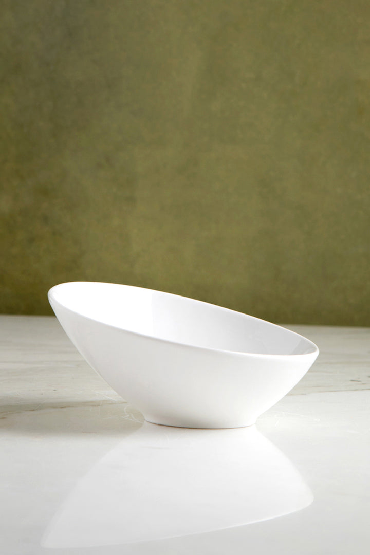 BOWL DE CERAMICA CORTE DIAGONAL WHITE 17CM