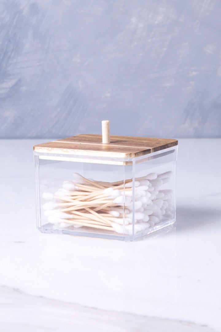 ORGANIZADOR DE ALGODÓN CUADRADO ACACIA