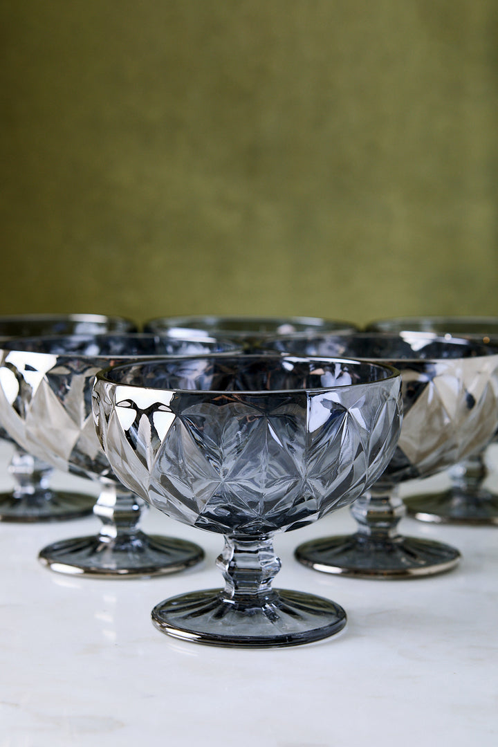 COPA DE POSTRE DIAMANTE MIRROR 300 ML x 6