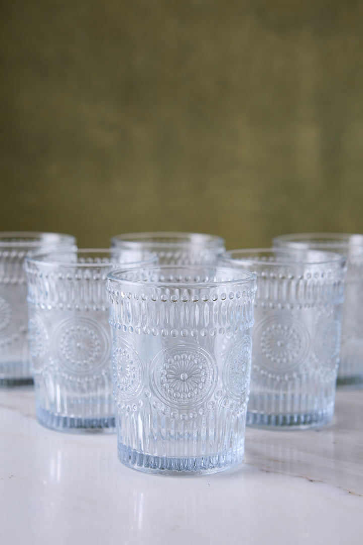VASO BAJO SUNFLOWER CLEAR 250ML x 6
