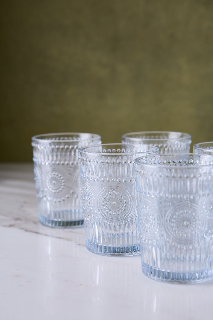 VASO BAJO SUNFLOWER CLEAR 250ML x 6